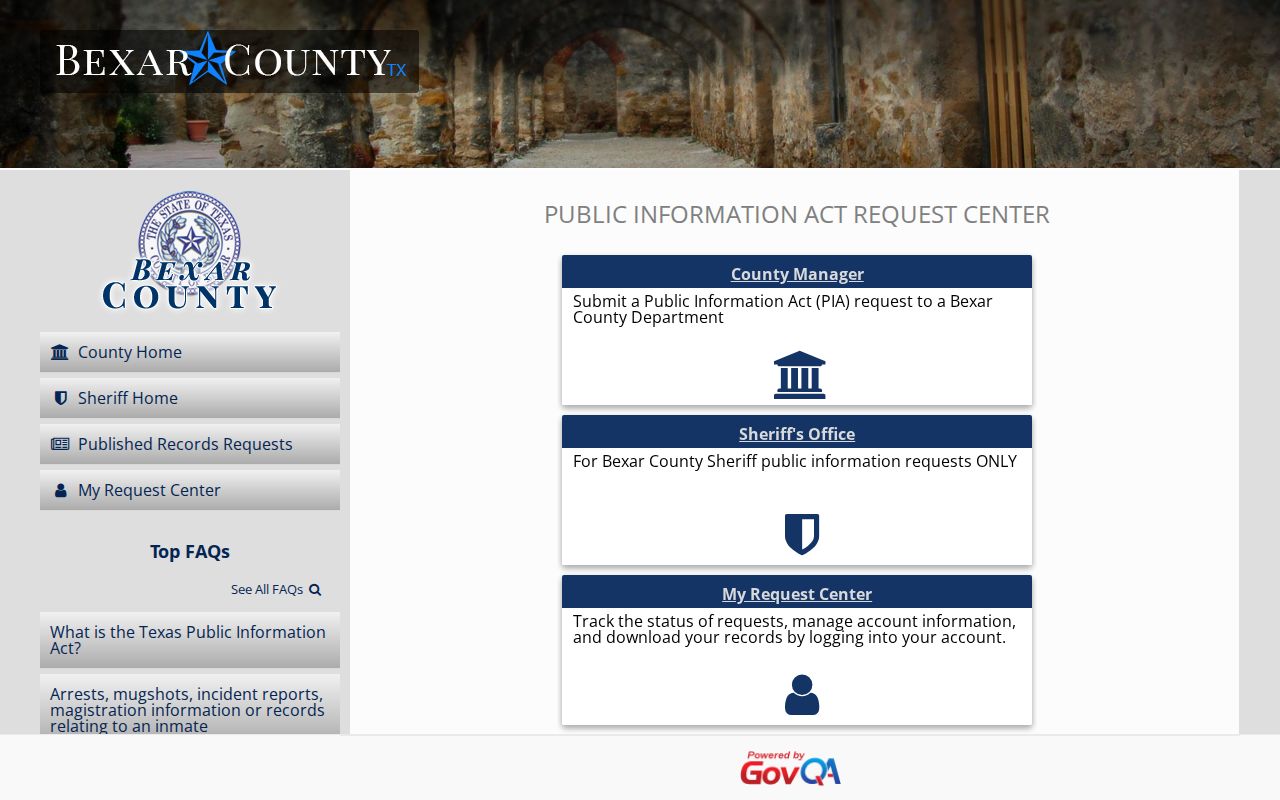 Timberwood Park residents directory Bexar public records request portal